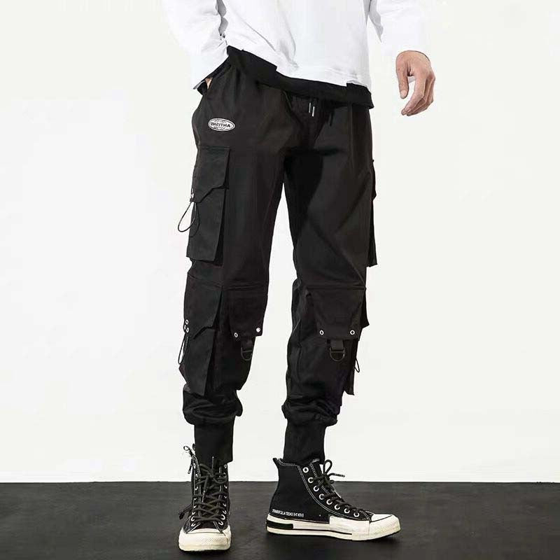 Men's Cropped Baggy Cargo Pants