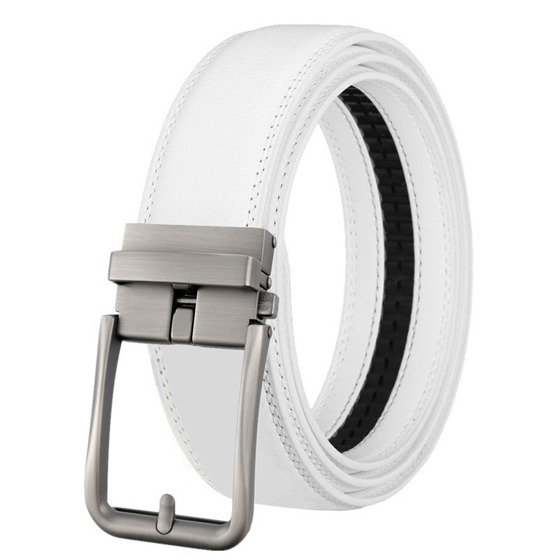 Men's Hollow Auto-Buckle Leather Belt