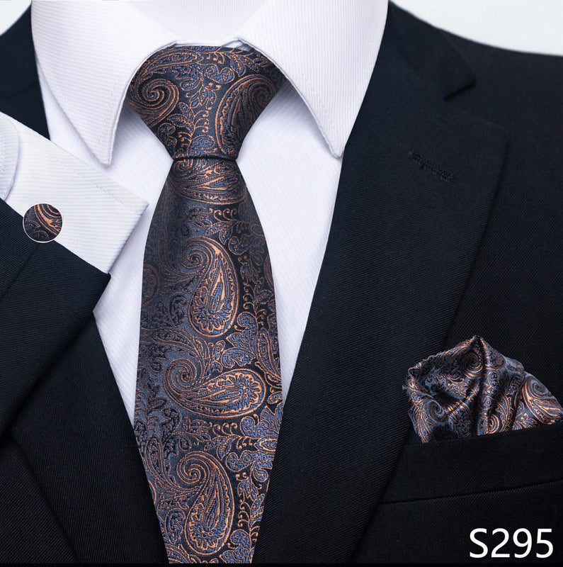 Men's Tie, Scarf & Cuff Buckle Set