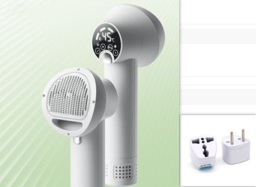 Silent Pet Hair Dryer & Comb