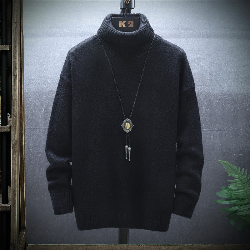 Velvet-Lined Crewneck Sweater