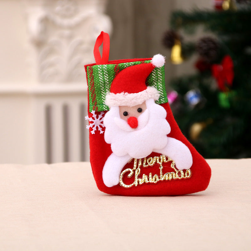 Santa Christmas Stocking Gift Bag