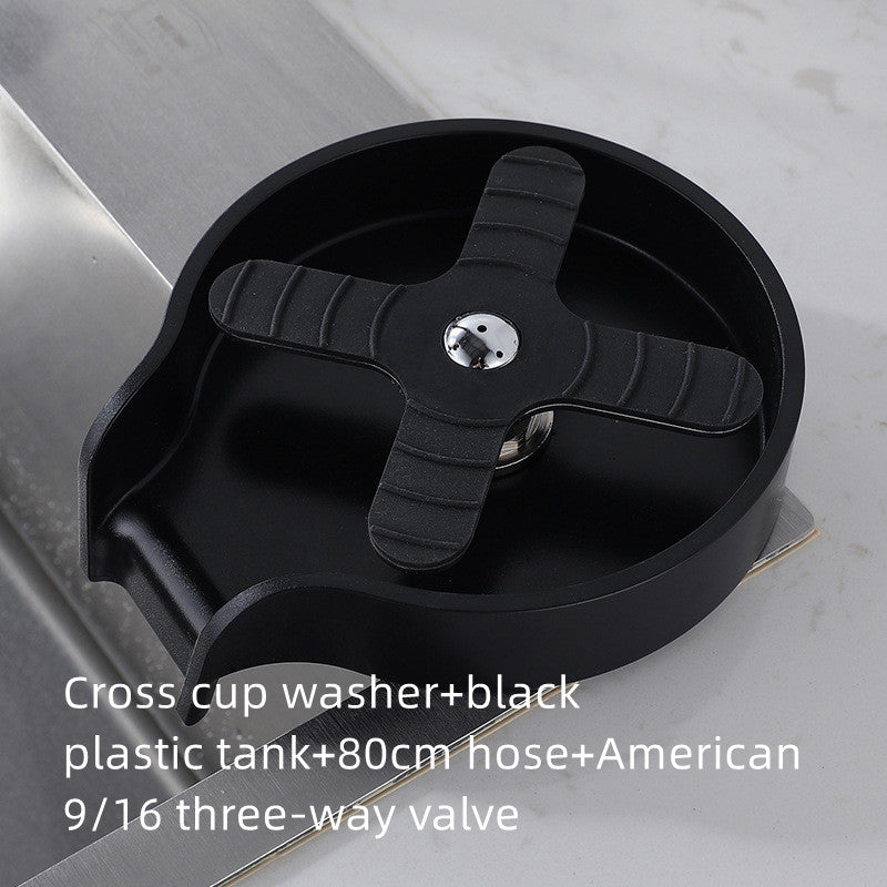 Sink-Mount Glass Rinser — Stainless Steel