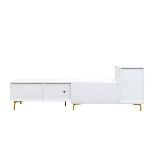 Wood Extendable TV Entertainment Center