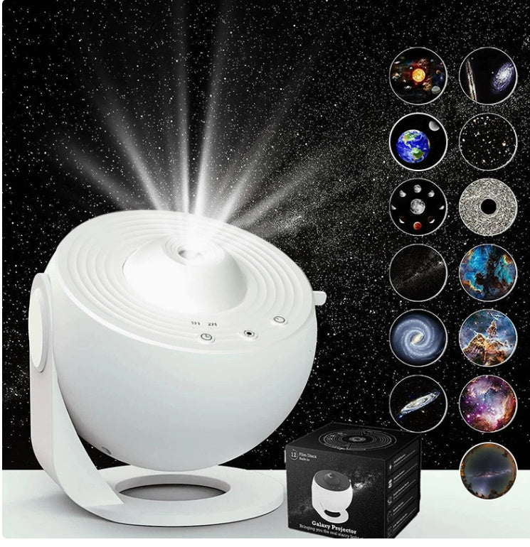 Galaxy Star Projector Night Light — 12-Scene