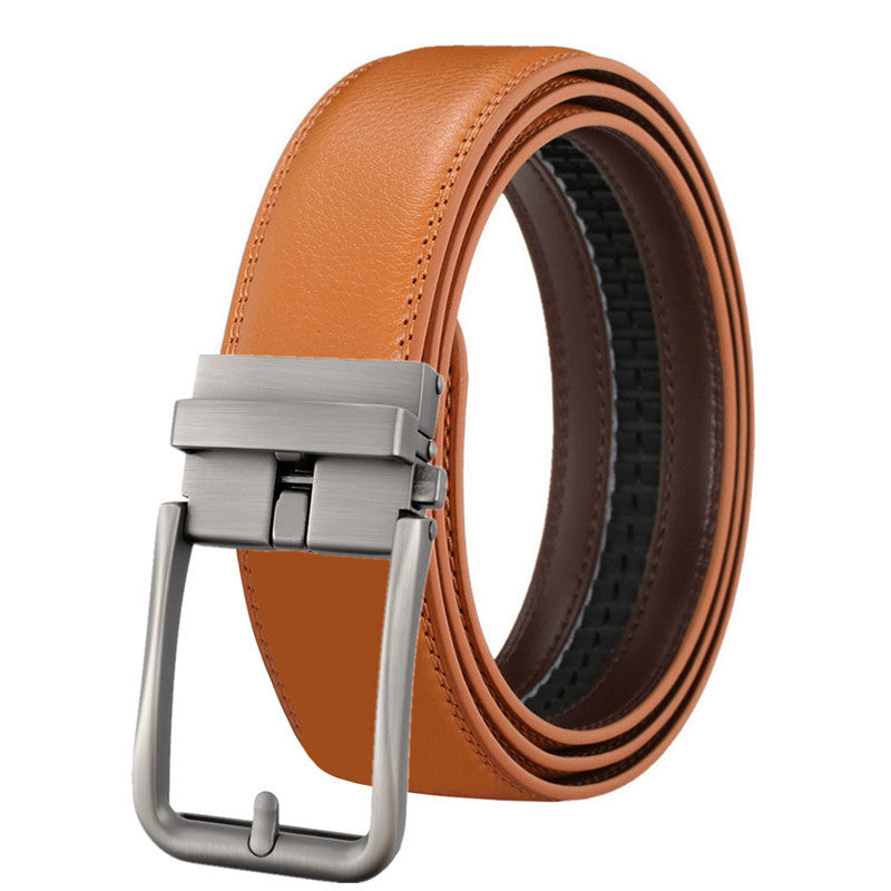 Men's Hollow Auto-Buckle Leather Belt