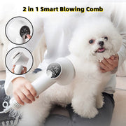 Silent Pet Hair Dryer & Comb