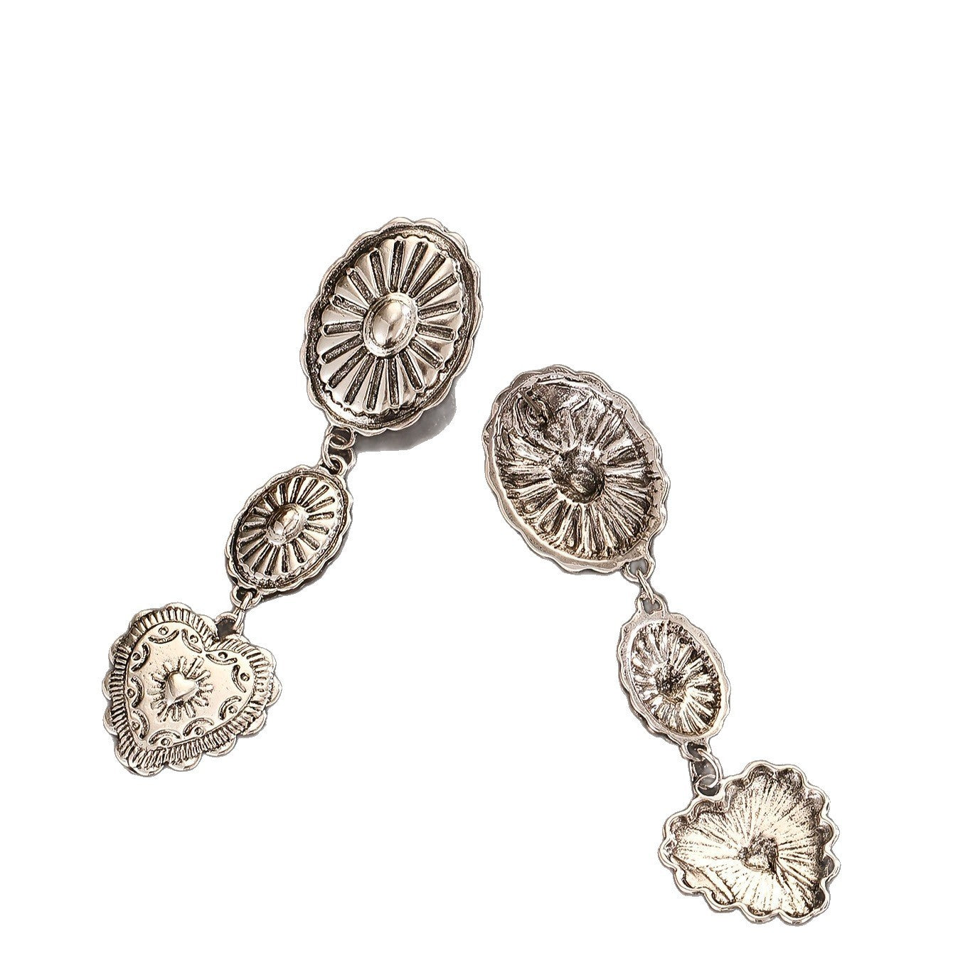 Vintage Tassel Water Droplet Shaped Long Chain Versatile Earrings