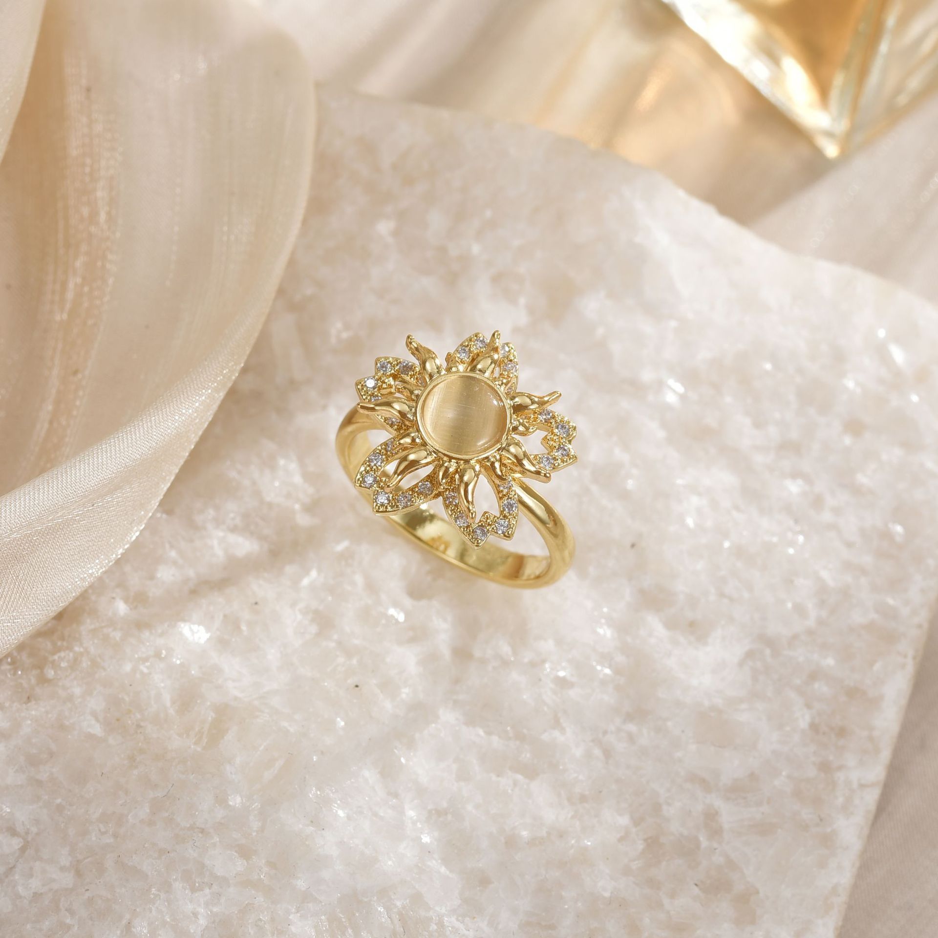 18K Gold-Plated Copper Ring