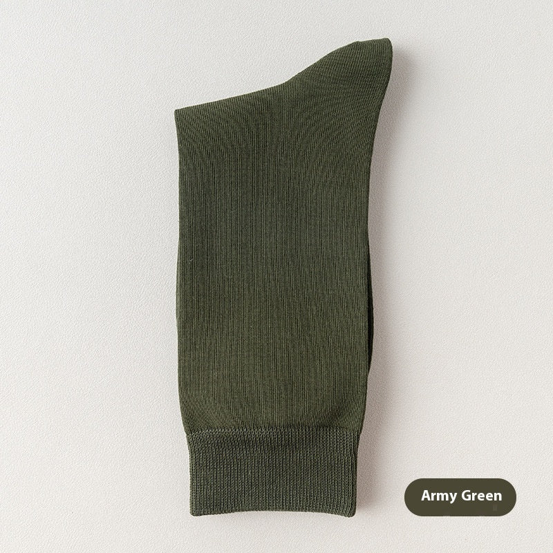 Cotton Mid-Calf Business Socks