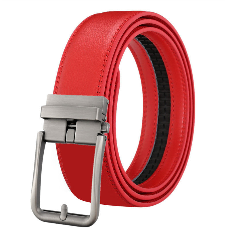 Men's Hollow Auto-Buckle Leather Belt