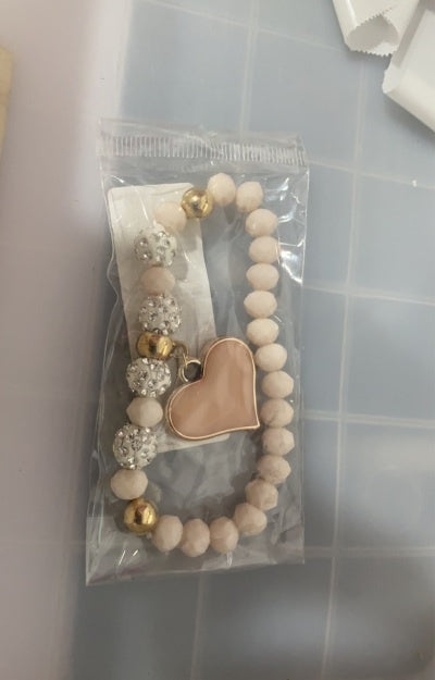 Crystal Heart Stretch Bracelet