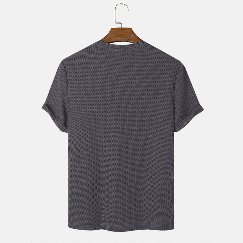 Men's Solid Color Crew Neck Tee