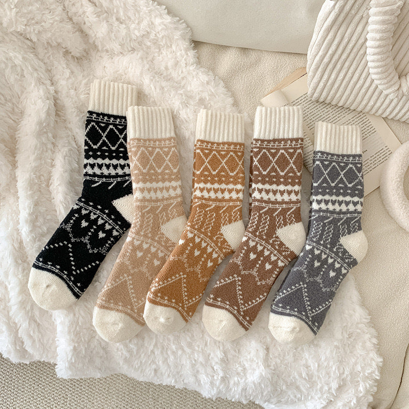 Winter Cashmere Mid-Calf Socks