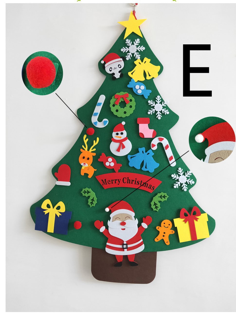 DIY Felt Christmas Tree with Decorations
