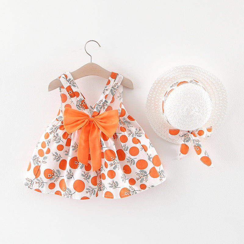 Baby Girl Short-Sleeve Skirt Set