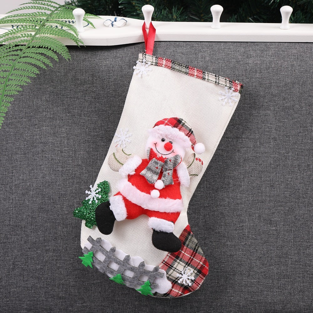 Santa Christmas Stocking Gift Bag