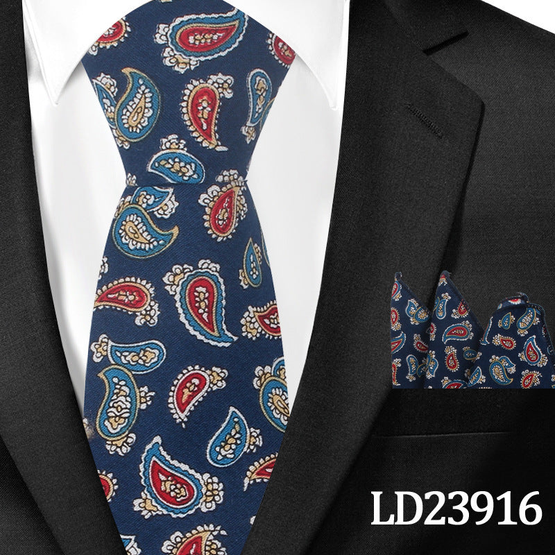 Floral Print 6cm Tie & Pocket Square Set