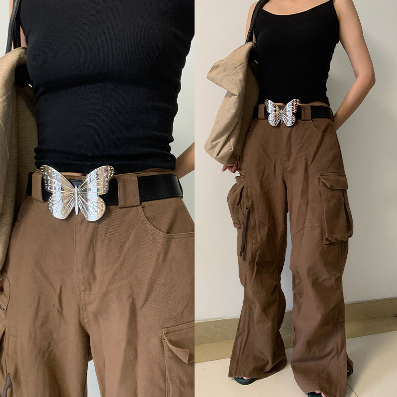 Versatile Belted Jeans