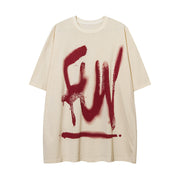 Graffiti Letter Print T-Shirt