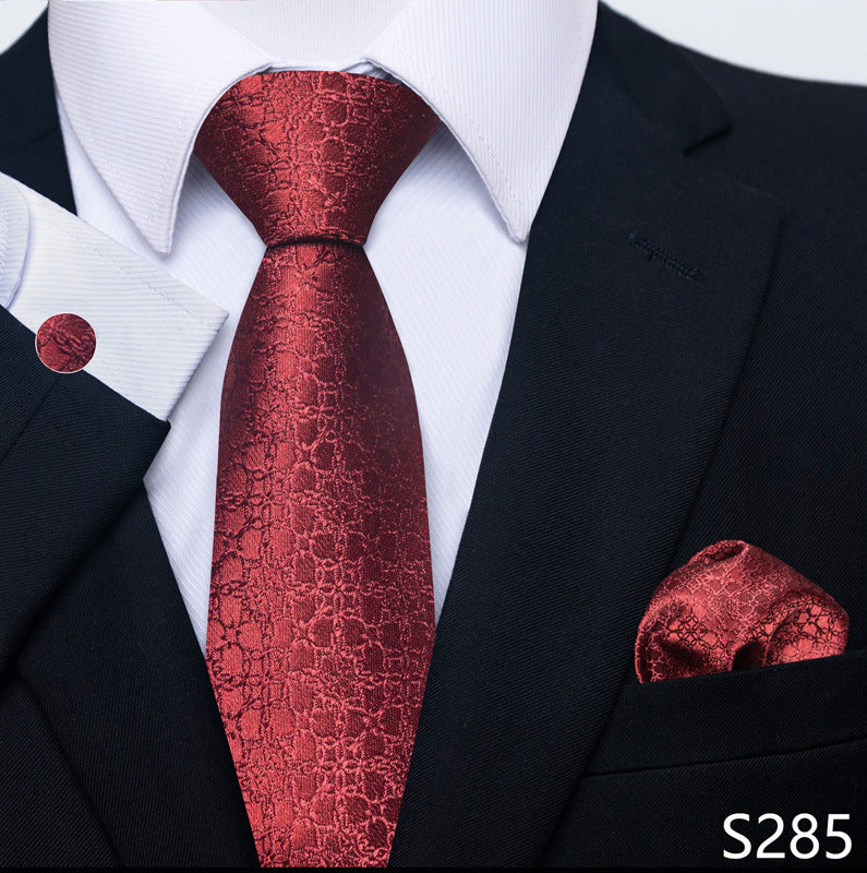 Men's Tie, Scarf & Cuff Buckle Set
