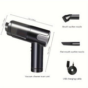 Wireless USB-Charging Mini Car Vacuum