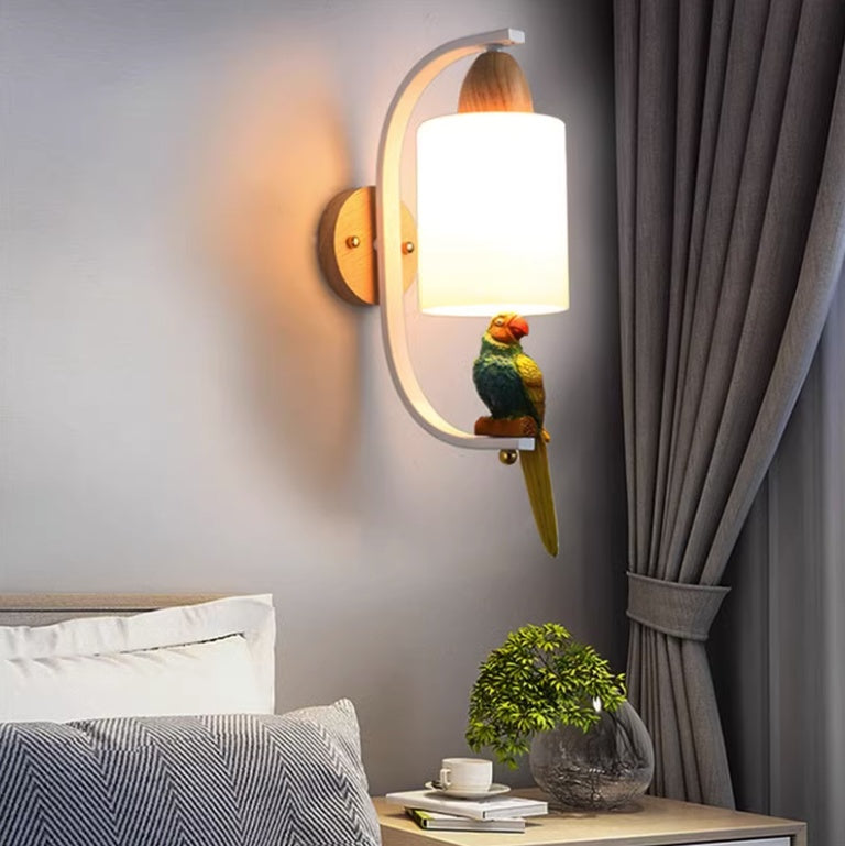 Resin Bird Wall Lamp