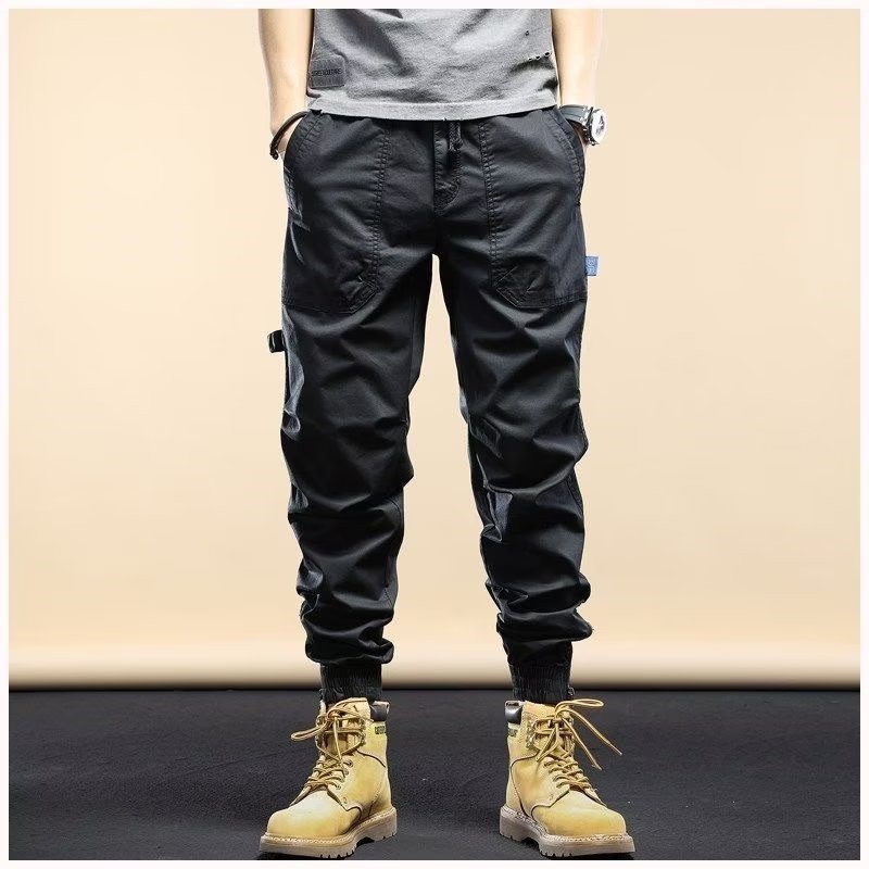 Loose Casual Ankle-Tied Jogger Pants