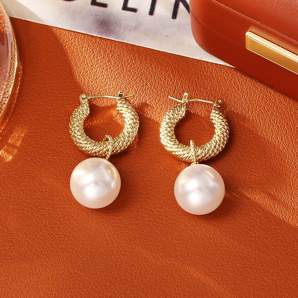 Pearl Earrings High-grade Fashion Special-interest Women
