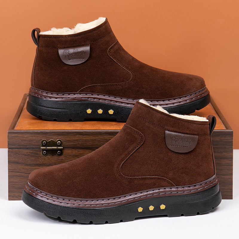 Men's Sheepskin-Lined Winter Boots