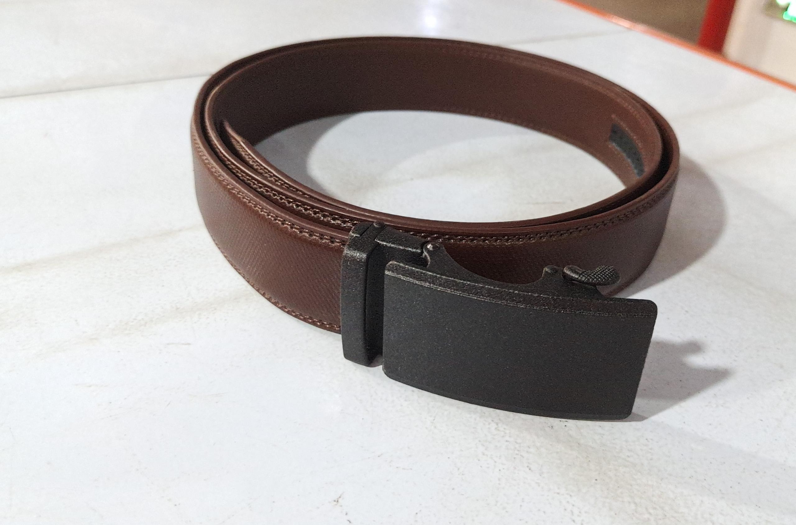 Two-Layer Cowhide Auto-Buckle Belt