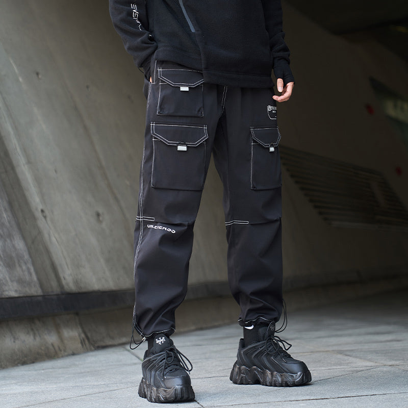 Men's Streetwear Cargo Overalls