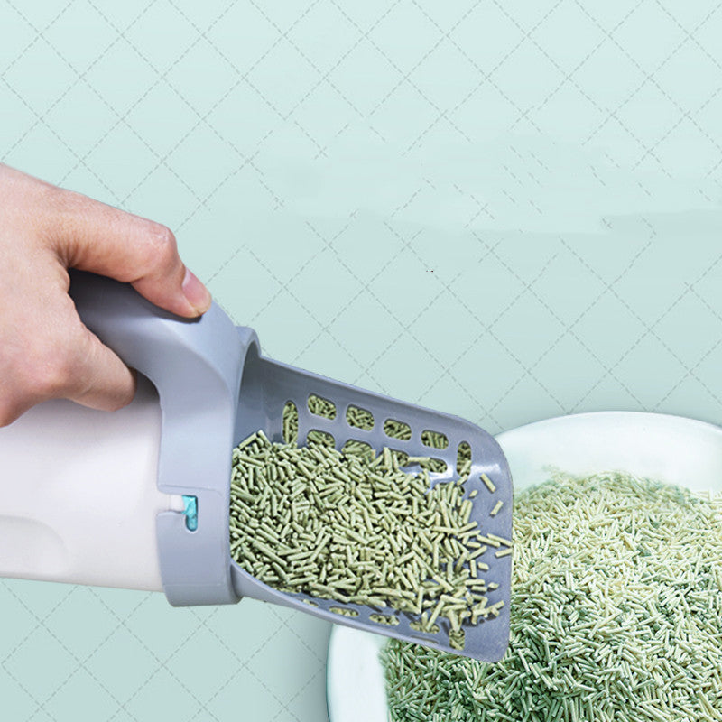 Lazy Cat Litter Scoop with Storage Box