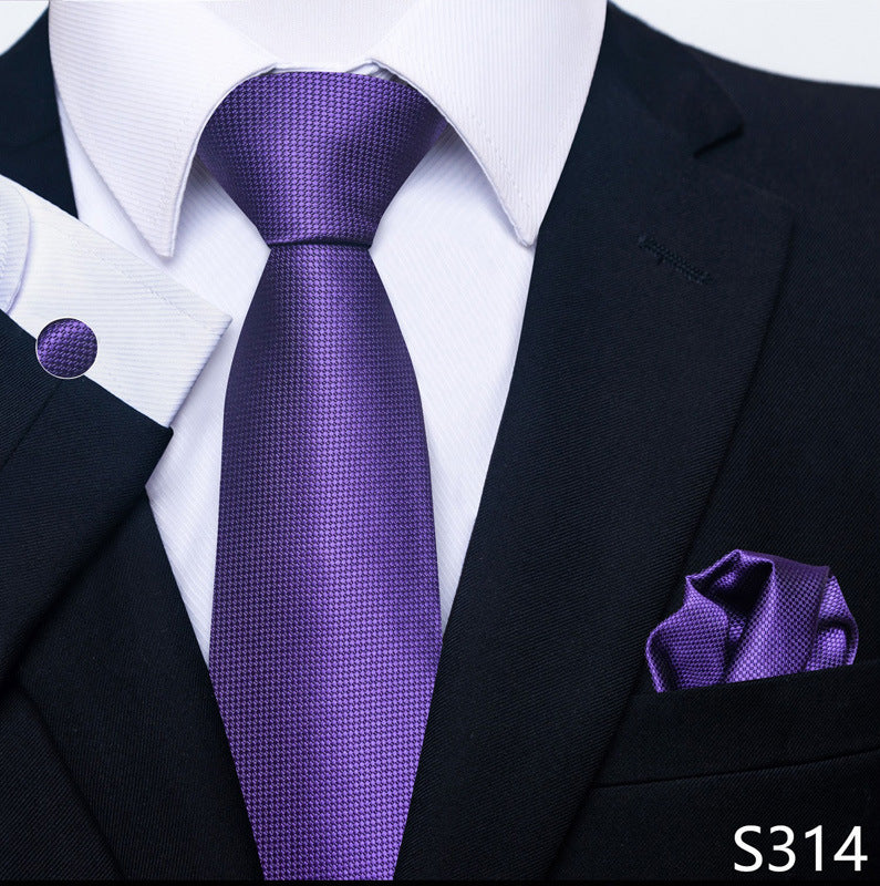 Men's Tie, Scarf & Cuff Buckle Set